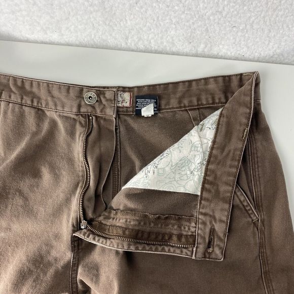 Vintage Tony Hawk Cargo Skater Pants Y2K Size 34x32 Brown Skateboarding Grunge - Picture 11 of 16